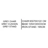 Garden sofa Home ESPRIT Cream Light grey 93 X 70 X 122 CM