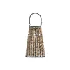 Solar lamp Home ESPRIT Brown Black 24 x 24 x 44 cm (4)