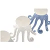 Candleholder Home ESPRIT Blue White Resin (3 Units)