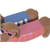 Decorative Figure Home ESPRIT Blue Orange Dog Mediterranean (2 Pieces) (2 Units)