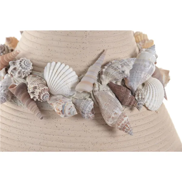 Vase Home ESPRIT Cream Ceramic Mediterranean 19 x 19 x 33 cm