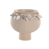 Vase Home ESPRIT Cream Ceramic Mediterranean 21 x 21 x 20 cm