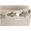 Vase Home ESPRIT Green Cream Ceramic Mediterranean 25 X 25 X 25,5 CM