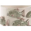 Planter Home ESPRIT White Green Ceramic Mediterranean 18,5 x 18,5 x 14 cm