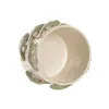 Planter Home ESPRIT White Green Ceramic Mediterranean 18,5 x 18,5 x 14 cm