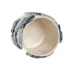 Planter Home ESPRIT Blue White Ceramic 18 x 18 x 16 cm
