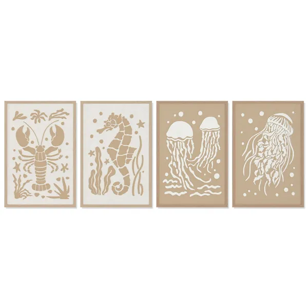 Painting Home ESPRIT Paper polystyrene 40 x 3 x 60 cm (4 Units)