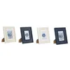 Photo frame Home ESPRIT White Navy Blue MDF Wood Sailor Navy (4 Units)