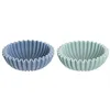 Centerpiece Home ESPRIT Turquoise Navy Blue Resin 20 X 20 X 6,5 cm (2 Units)