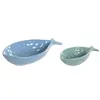 Centerpiece Home ESPRIT Blue Turquoise Stoneware 24 x 13 x 5,5 cm (2 Units)