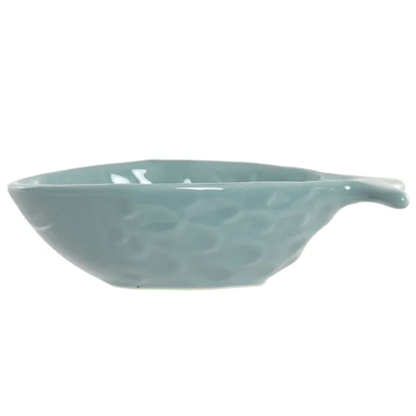 Centerpiece Home ESPRIT Blue Turquoise Stoneware 24 x 13 x 5,5 cm (2 Units)