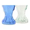 Vase Home ESPRIT Blue Turquoise Crystal Mediterranean 10 X 7 X 26,3 CM (2 Units)