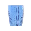 Vase Home ESPRIT Blue Turquoise Crystal Mediterranean 10 X 7 X 26,3 CM (2 Units)