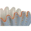 Vase Home ESPRIT Blue Orange Stoneware Shell Mediterranean 28,5 X 13,5 X 20,5 CM