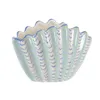 Vase Home ESPRIT Sky blue Stoneware Shell Mediterranean 22 X 11,3 X 15 CM