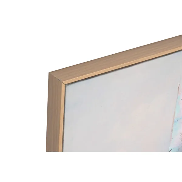 Canvas Home ESPRIT White Turquoise Yachts Mediterranean 120 x 3,8 x 60 cm (2 Units)