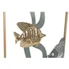 Wall Decoration Home ESPRIT Blue Golden Metal Mediterranean 90 X 3,8 X 80,5 CM (3 Pieces)