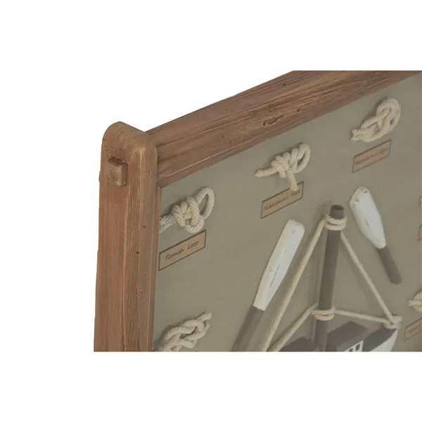 Painting Home ESPRIT Crystal Rope Pinewood 59 x 4 x 45 cm (2 Units)