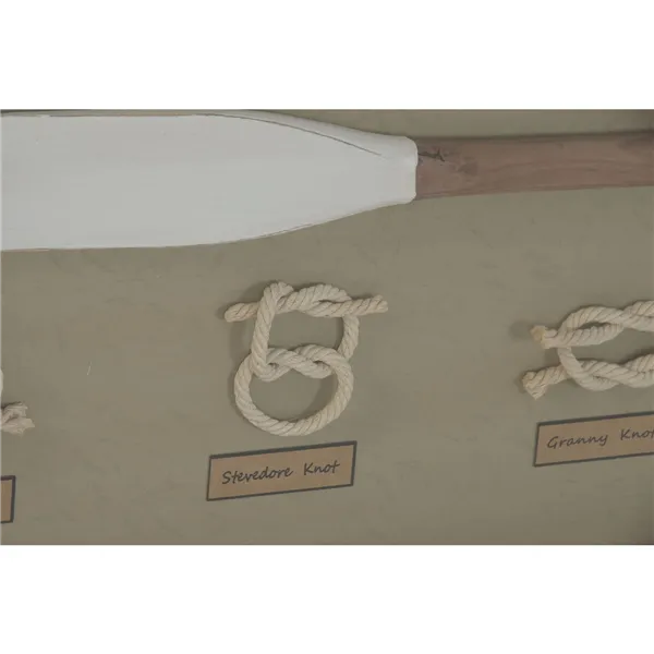 Painting Home ESPRIT Crystal Rope Pinewood 59 x 4 x 45 cm (2 Units)