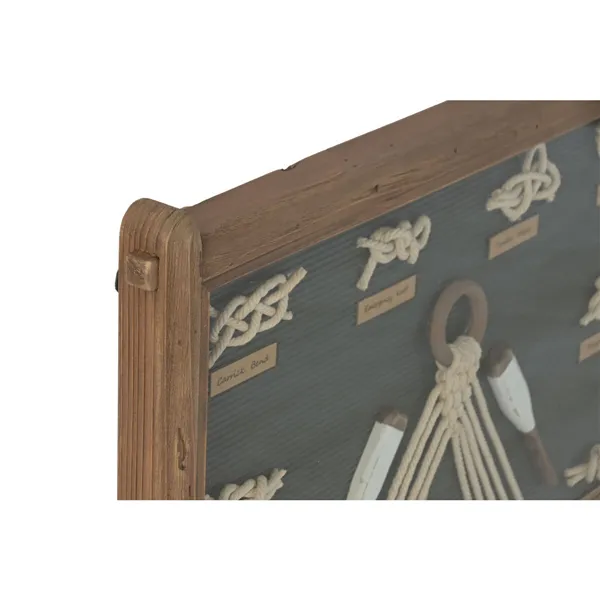Painting Home ESPRIT Crystal Rope Pinewood 59 x 4 x 45 cm (2 Units)