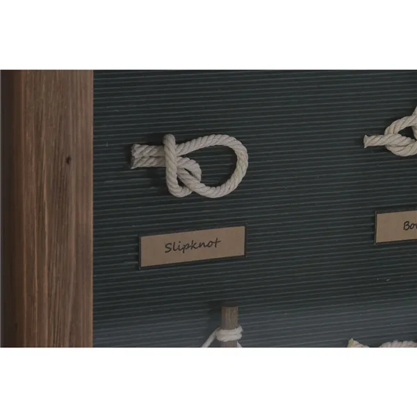 Painting Home ESPRIT Crystal Rope Pinewood 59 x 4 x 45 cm (2 Units)