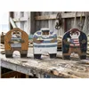 Decorative Figure Home ESPRIT Blue Orange Natural Sailor (3 Units)