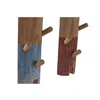 Wall mounted coat hanger Home ESPRIT Blue Red Recycled Wood 12 X 10 X 75 CM (2 Units)