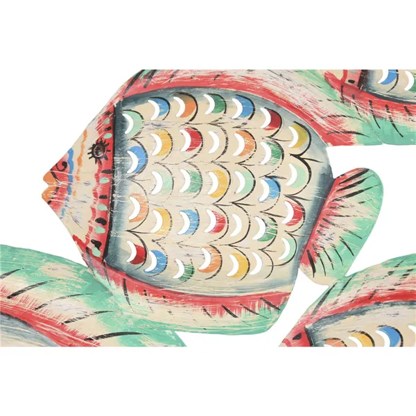 Wall Decoration Home ESPRIT White Multicolour Mediterranean Fish