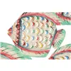 Wall Decoration Home ESPRIT White Multicolour Mediterranean Fish