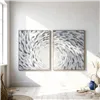 Canvas Home ESPRIT Blue White Spirals 82,5 X 3 X 102,5 CM (2 Units)