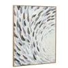 Canvas Home ESPRIT Blue White Spirals 82,5 X 3 X 102,5 CM (2 Units)