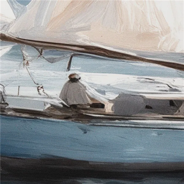 Canvas Home ESPRIT Blue Yachts Mediterranean 100 x 2,5 x 70 cm (2 Units)