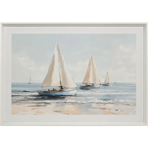 Canvas Home ESPRIT Blue Yachts Mediterranean 100 x 2,5 x 70 cm (2 Units)