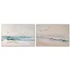 Canvas Home ESPRIT Beach Mediterranean With relief 120 x 2,5 x 80 cm (2 Units)