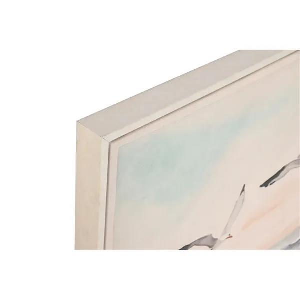 Canvas Home ESPRIT Beach Mediterranean With relief 120 x 2,5 x 80 cm (2 Units)
