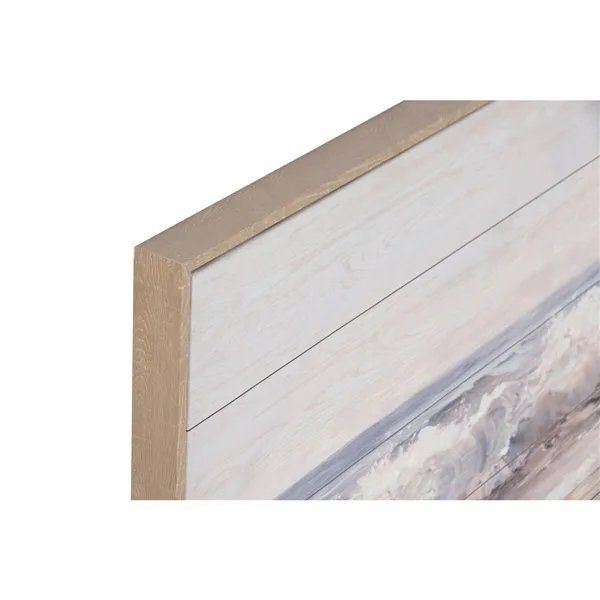 Canvas Home ESPRIT Blue Beige Wood Mediterranean 120 X 2,5 X 60 CM (2 Units)