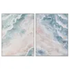 Canvas Home ESPRIT Blue Beach Mediterranean With relief 90 X 3,2 X 120 CM (2 Units)