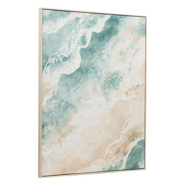 Canvas Home ESPRIT Blue Beach Mediterranean With relief 90 X 3,2 X 120 CM (2 Units)