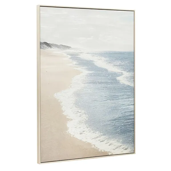 Canvas Home ESPRIT Blue Turquoise Sea and ocean With relief 90 x 2,5 x 120 cm (2 Units)