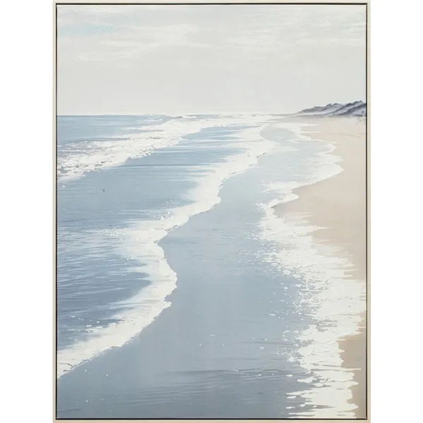 Canvas Home ESPRIT Blue Turquoise Sea and ocean With relief 90 x 2,5 x 120 cm (2 Units)