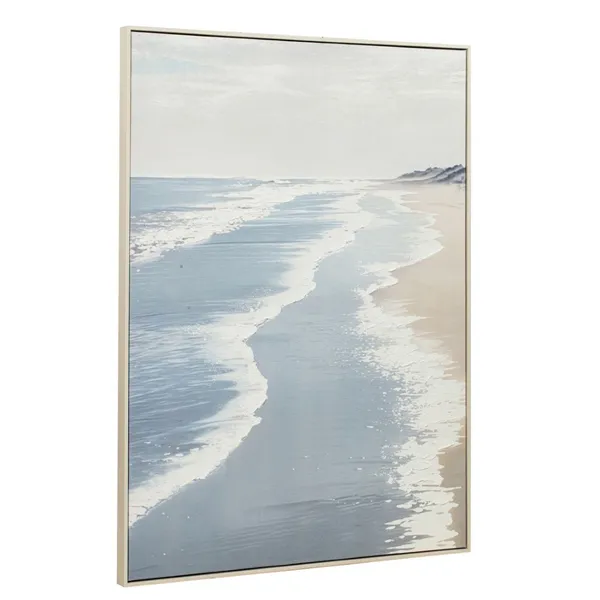 Canvas Home ESPRIT Blue Turquoise Sea and ocean With relief 90 x 2,5 x 120 cm (2 Units)