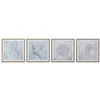 Canvas Home ESPRIT Blue Mediterranean Navy 30 x 2,5 x 30 cm (4 Units)