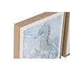 Canvas Home ESPRIT Blue Mediterranean Navy 30 x 2,5 x 30 cm (4 Units)