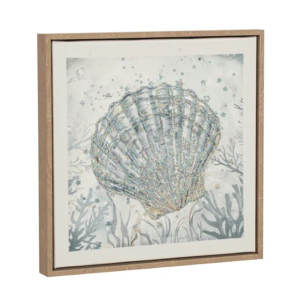 Canvas Home ESPRIT Blue Mediterranean Navy 30 x 2,5 x 30 cm (4 Units)