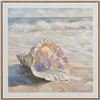 Canvas Home ESPRIT Beach Mediterranean With relief Snail 50 x 2,5 x 50 cm (4 Units)