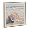 Canvas Home ESPRIT Beach Mediterranean With relief Snail 50 x 2,5 x 50 cm (4 Units)