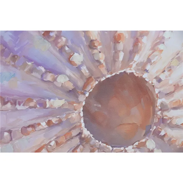 Canvas Home ESPRIT Beach Mediterranean With relief Snail 50 x 2,5 x 50 cm (4 Units)
