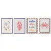 Canvas Home ESPRIT Golden Modern Mediterranean 30 x 2,5 x 40 cm (4 Units)