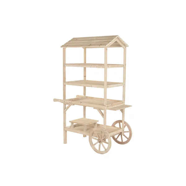 Garden Cart Home ESPRIT Natural Fir wood MDF Wood 115 X 68 X 168 CM