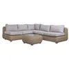 Garden sofa Home ESPRIT Brown Grey 243 X 259 X 69 CM